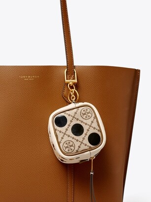 Tory Burch T Monogram Domino Cube Pouch Key Ring - ShopStyle