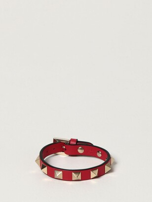 Valentino Garavani Rockstud leather bracelet with studs - ShopStyle Women's  Fashion