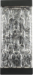 dweLED Fusion Black Integrated LED Outdoor Armed Sconce