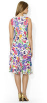Thumbnail for your product : Lauren Ralph Lauren Sleeveless Floral-Print A-Line Silk Dress