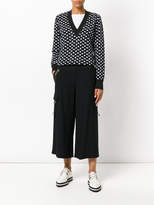 Thumbnail for your product : Versus cropped wide-leg trousers