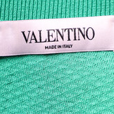 Thumbnail for your product : Valentino Green Textured Knit Pleated Dress L