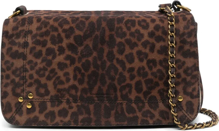 Jerome Dreyfuss Bobi leopard-print shoulder bag