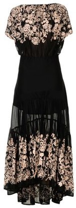 Black Coral Long dress