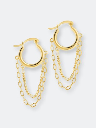 Gold Dangle Hoop Earrings | Shop the world's largest collection of 
