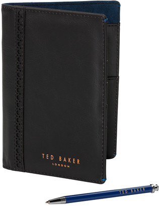 Ted Baker Mens Travel Wallet and Pen Set