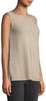 Thumbnail for your product : Lafayette 148 New York Shimmer Ribbed-Knit Sleeveless Tunic