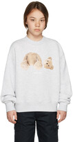 Thumbnail for your product : Palm Angels Kids Gray Teddy Bear Sweatshirt