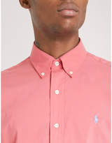 Thumbnail for your product : Polo Ralph Lauren Logo-embroidered slim-fit cotton-poplin shirt