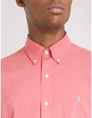 Polo Ralph Lauren Logo-embroidered slim-fit cotton-poplin shirt