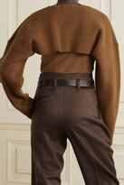 Thumbnail for your product : Frankie Shop Knitted Cardigan And Tank Set - Brown