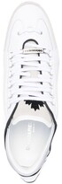 Thumbnail for your product : DSQUARED2 Mesh-Trim Leather Sneakers