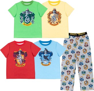 Harry Potter Hogwarts Little Girls 5 Piece Pajama Shirt & Pants Set 6