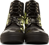 Thumbnail for your product : McQ Black Canvas & Leather Side Track High-Tops