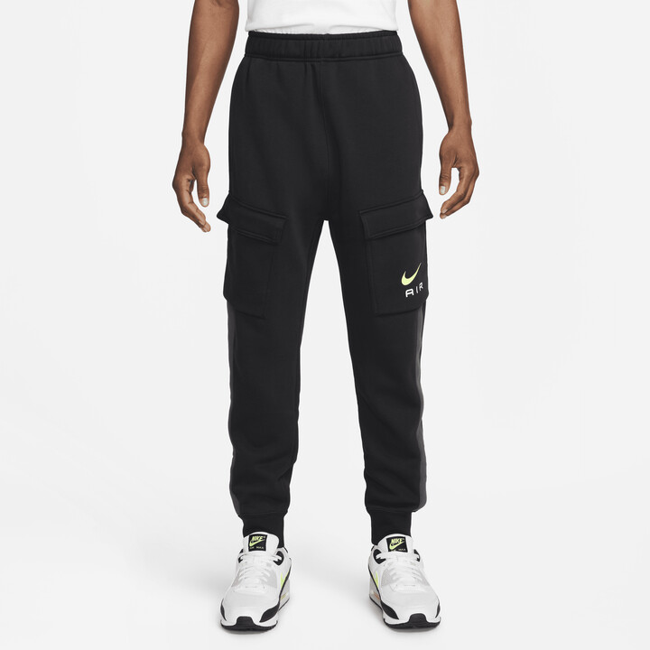 Nike Men's Air Fleece Cargo Pants in Black - ShopStyle
