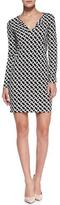 Thumbnail for your product : Diane von Furstenberg Reina Long-Sleeve Chain-Link-Print Dress
