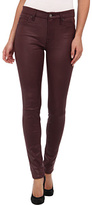 Thumbnail for your product : 7 For All Mankind Crackle Leather-Like Knee Seam Skinny w/ Contour Waistband in Burgundy Crackle