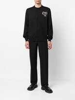 Thumbnail for your product : Alexander McQueen Heart-Embroidered Wool Cardigan