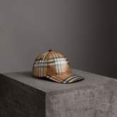 Thumbnail for your product : Burberry Laminated Vintage Check Baseball Cap