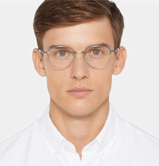 Mr Leight - Griffith CL Square-Frame Silver-Tone Optical Glasses - Men - Silver