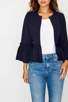Thumbnail for your product : Girls On Film Navy Frill Hem Jacket