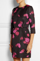 Thumbnail for your product : No.21 Amelia floral-print duchesse-satin mini dress