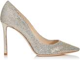 ROMY 100 Champagne Glitter Fabric Pointy Toe Pumps
