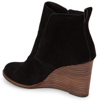 Lucky Brand Black Yoniana Pull-On Wedge Booties