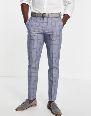 Mens Skinny Check Trousers | Shop the world's largest collection 