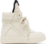 Thumbnail for your product : Rick Owens Baby Off-White Geobasket Sneakers