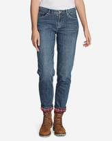 Thumbnail for your product : Eddie Bauer Women's Boyfriend Flannel-Lined Jeans