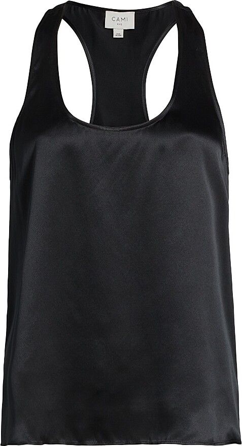 Women's Jane Silk Camisole - Black - Size XXS