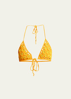Thumbnail for your product : Cult Gaia Alivia Halter Crochet Bikini Top
