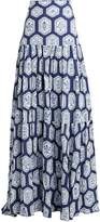Thumbnail for your product : Agua Bendita Anis Printed Linen Maxi Skirt