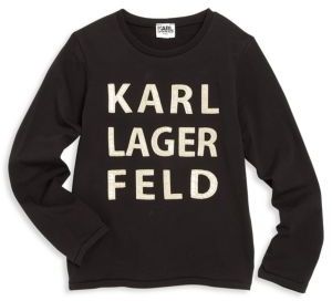 Karl Lagerfeld Paris Toddler's, Little Girl's & Girl's Logo Tee