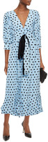 Thumbnail for your product : Diane von Furstenberg Printed cotton-poplin midi wrap dress