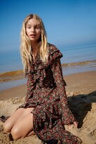 Thumbnail for your product : Nasty Gal Womens Tiered Ruffle Floral Print Midi Dress