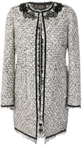Giambattista Valli - bouclé coat with floral appliqué