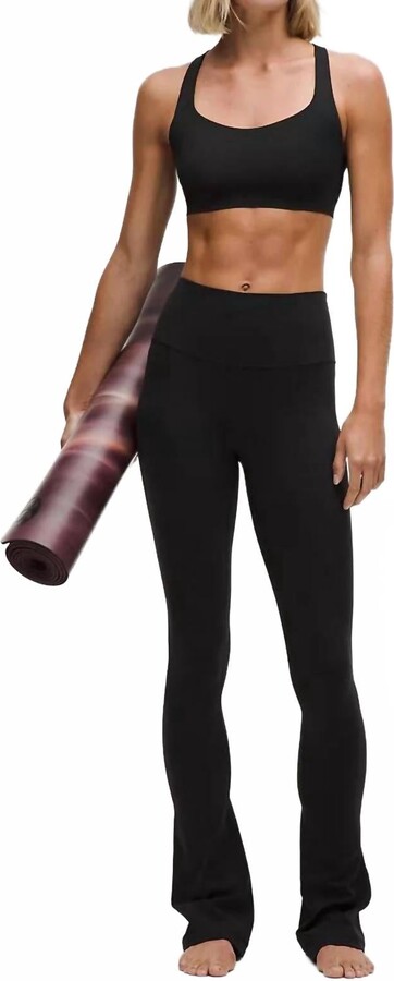 Lululemon Align High Rise Mini Flare Pant Leggings In Black