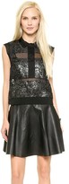 Thumbnail for your product : Rebecca Taylor Foil Lace Top