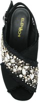 Thumbnail for your product : Elena Iachi Embellished Open-Toe Sandals