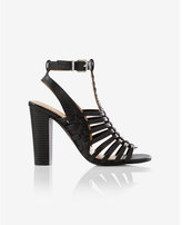 Thumbnail for your product : Express basketweave stacked heel sandal