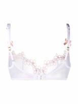 Thumbnail for your product : Agent Provocateur Floral-Embroidered Sheer Bra
