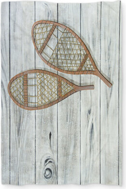 Begin Edition International Inc. Snowshoes Rustic Duvet Cover | Cozy Home Decor for Sports Fans