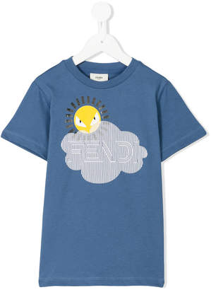 Fendi Kids sun print T-shirt