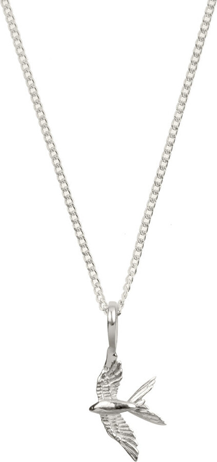 Charlotte's Web Jewellery Swallow In Flight Silver Necklace