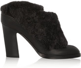 Thumbnail for your product : Rag and Bone 3856 Rag & bone Hailey shearling-trimmed leather mules