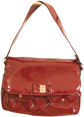 Sonia Rykiel burgundy Patent leather Handbags