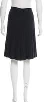 Thumbnail for your product : Burberry Plissé Knee-Length Skirt