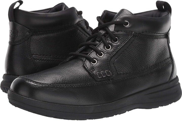 Nunn Bush Cam Moc Toe Boot Men's Boots Black Tumbled : 8 M (D), Leather